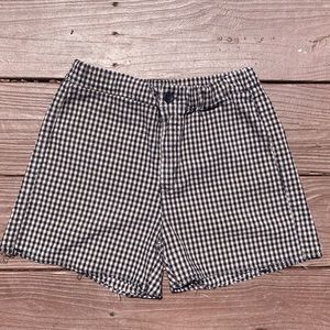 Checkered Brandy Melville stretch waist shorts